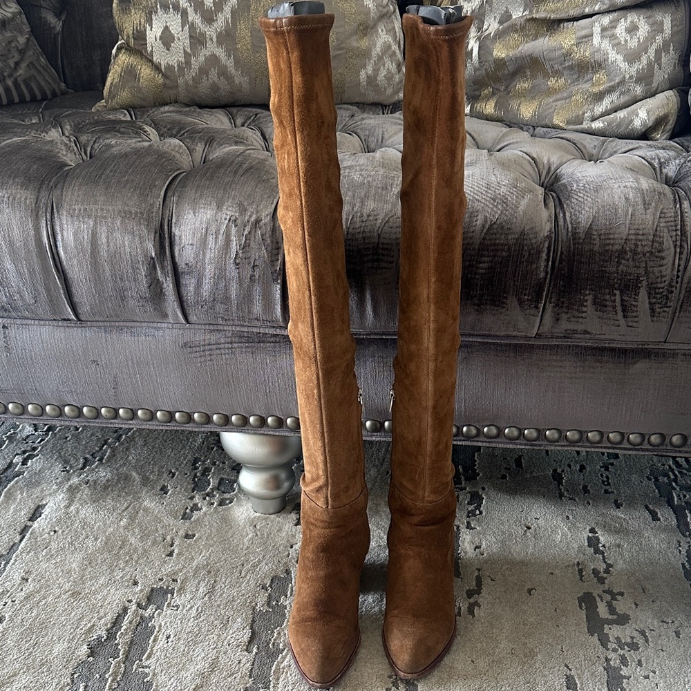 Alexander Wang Brown Over the Knee Boots